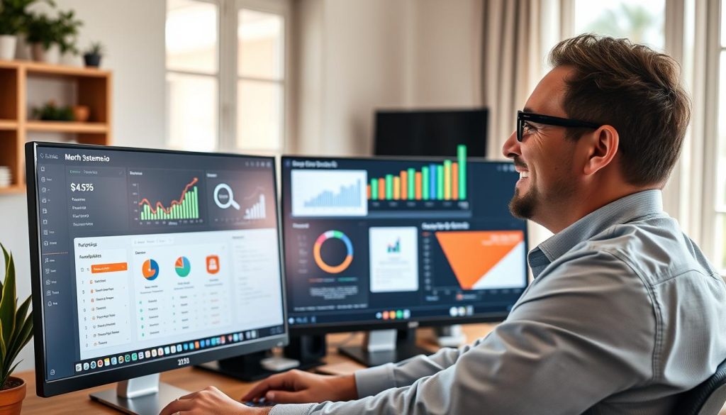 Business owner successfully using Systeme.io to manage their online business in 2025 Business owner successfully using Systeme.io to manage their online business in 2025