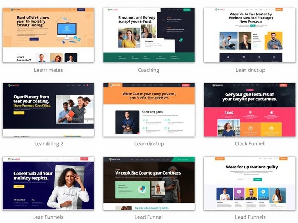 Collection of ClickFunnels 2.0 templates for different industries