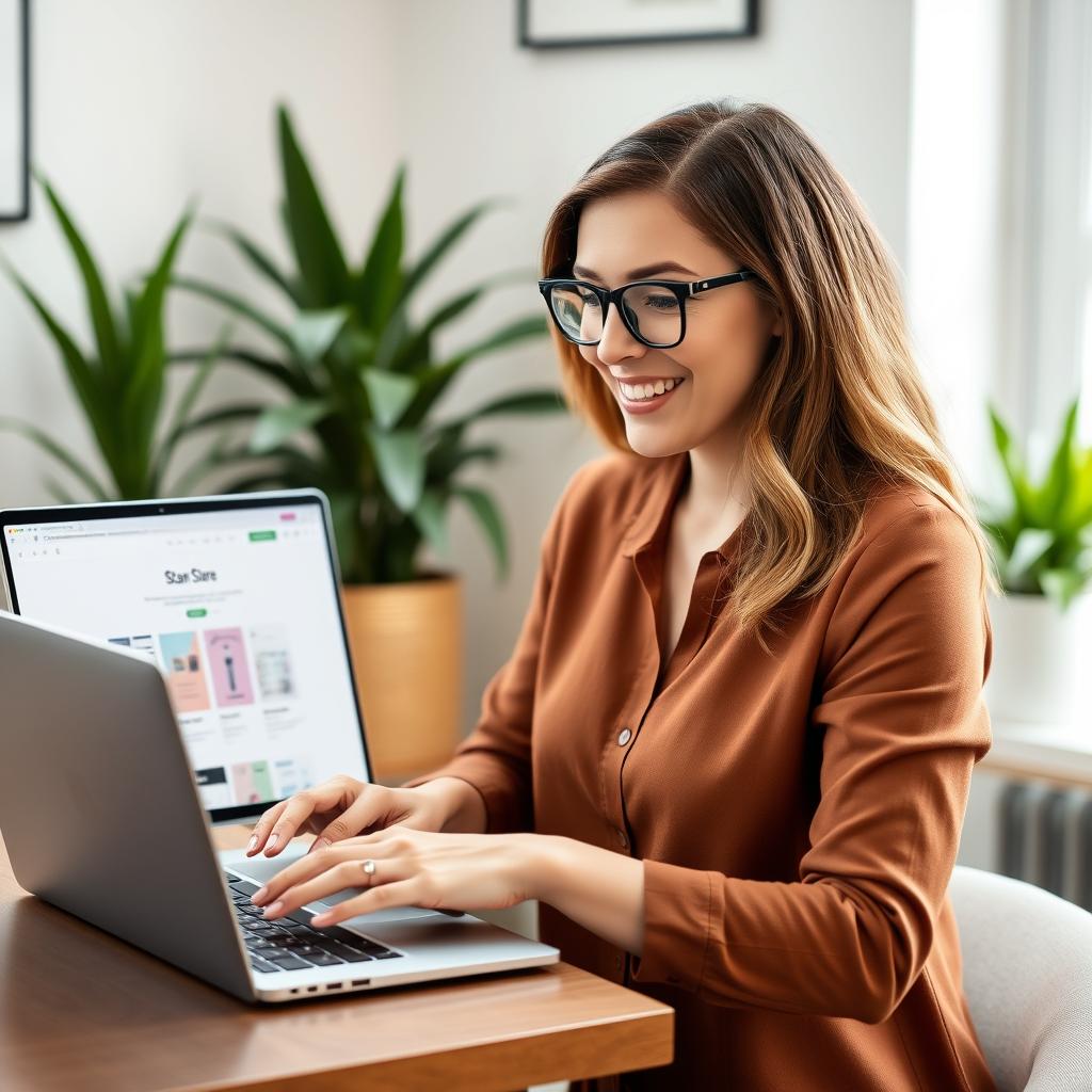 Digital product creator using Stan Store to sell templates