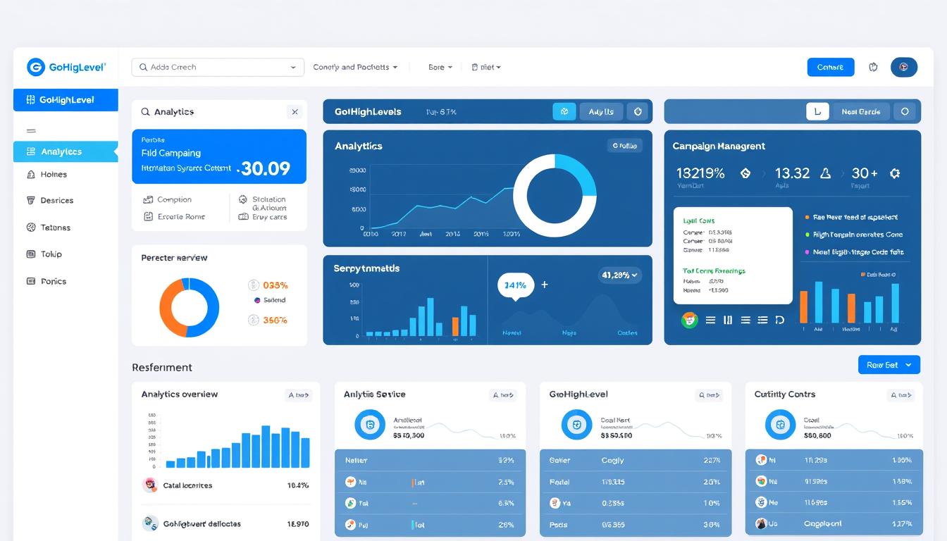 GoHighLevel dashboard overview showing the main interface of the platform