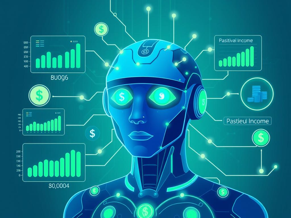 AI analyzing financial data and making recommendations for financial freedom