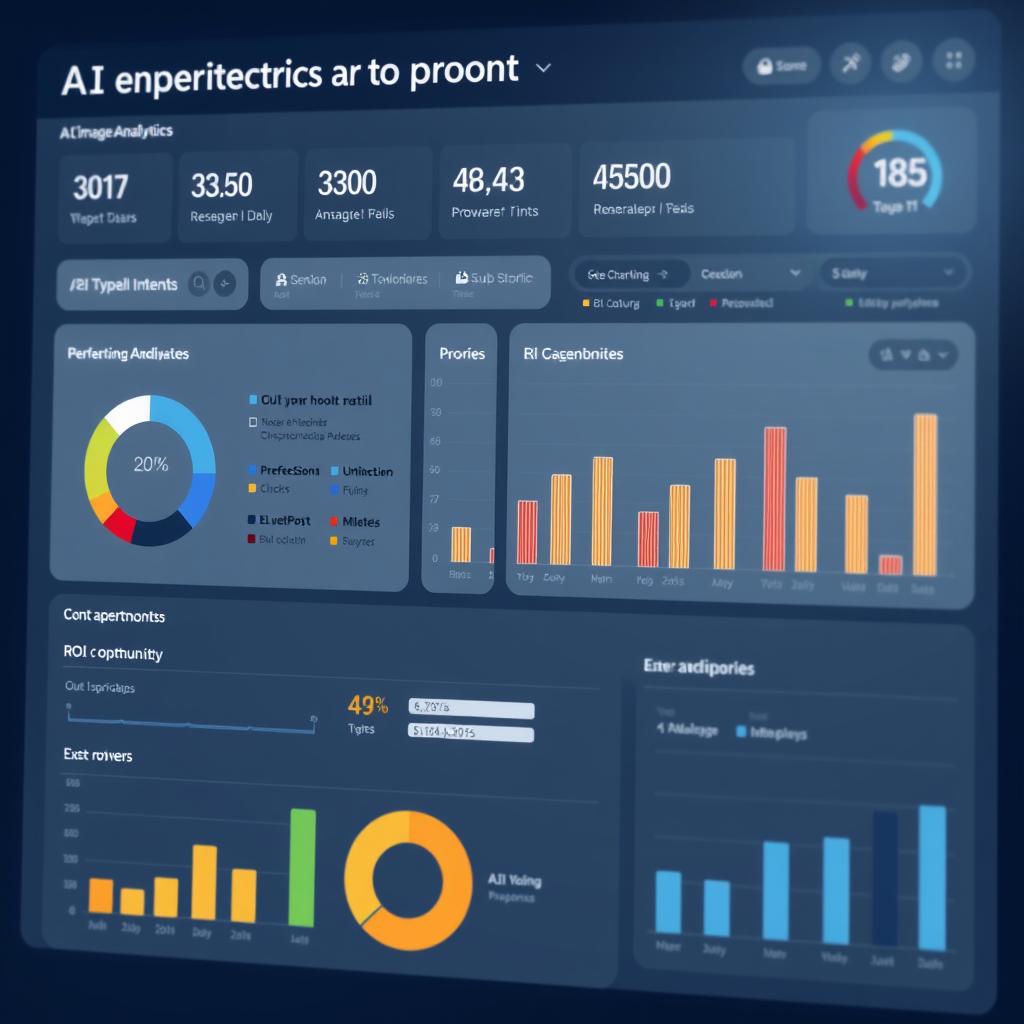 AI marketing performance dashboard showing ROI metrics AI marketing performance dashboard showing ROI metrics