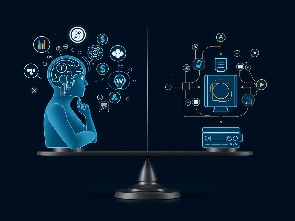 Balance between AI automation and human financial decision-making