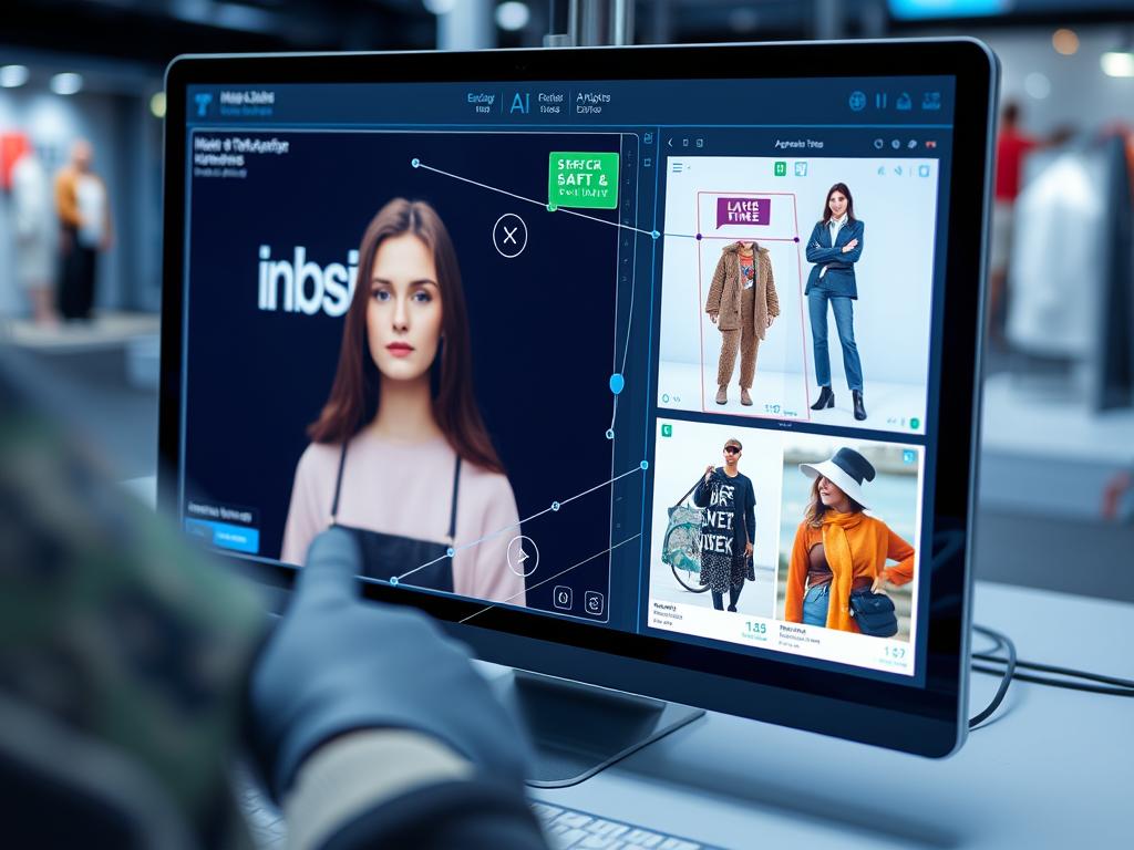 Computer vision AI analyzing marketing images and visual content
