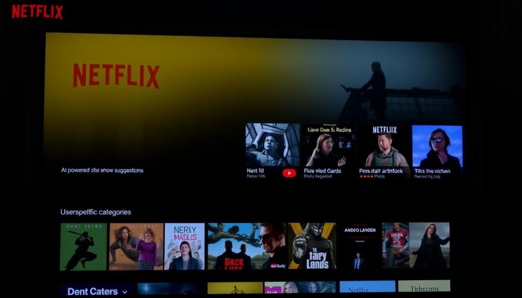 Netflix personalized recommendation system powered by AI