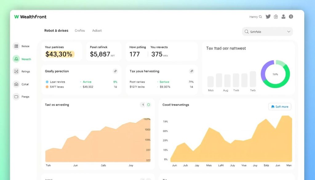 Wealthfront robo-advisor platform showing automated investing for financial freedom